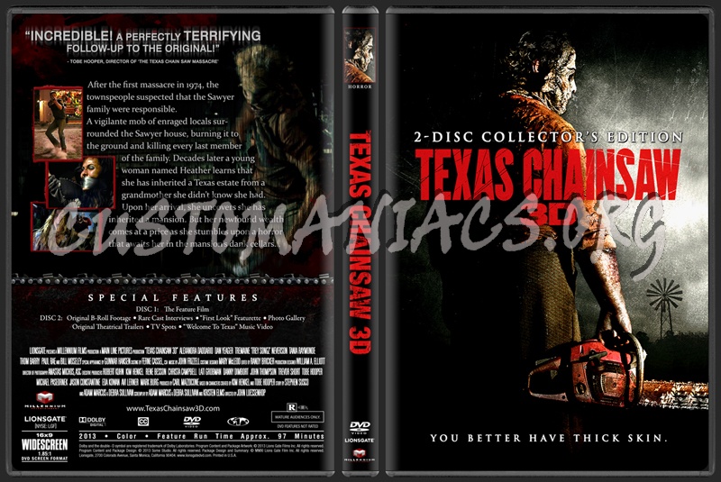 Texas Chainsaw 3D dvd cover