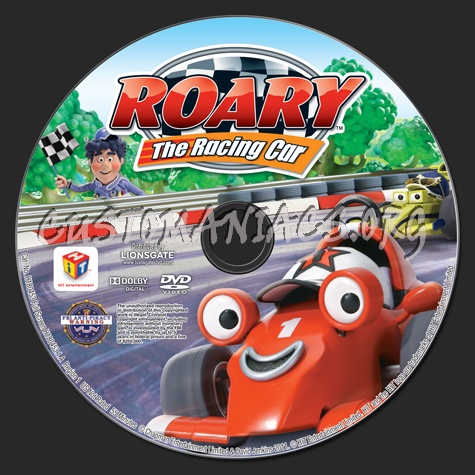 Roary The Racing Car dvd label