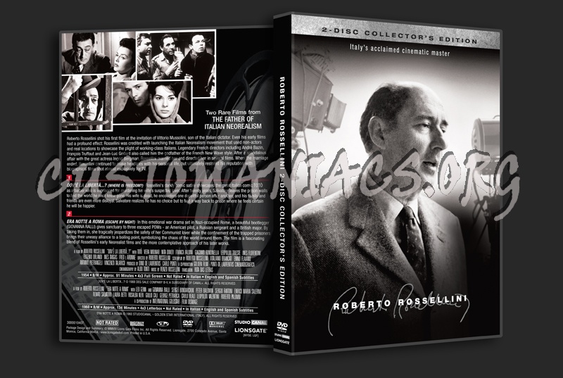 Roberto Rossellini 2-disc Collector's Edition dvd cover