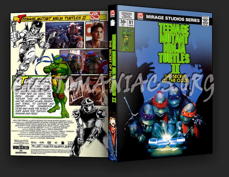 Teenage Mutant Ninja Turtles II: The Secret of the Ooze dvd cover