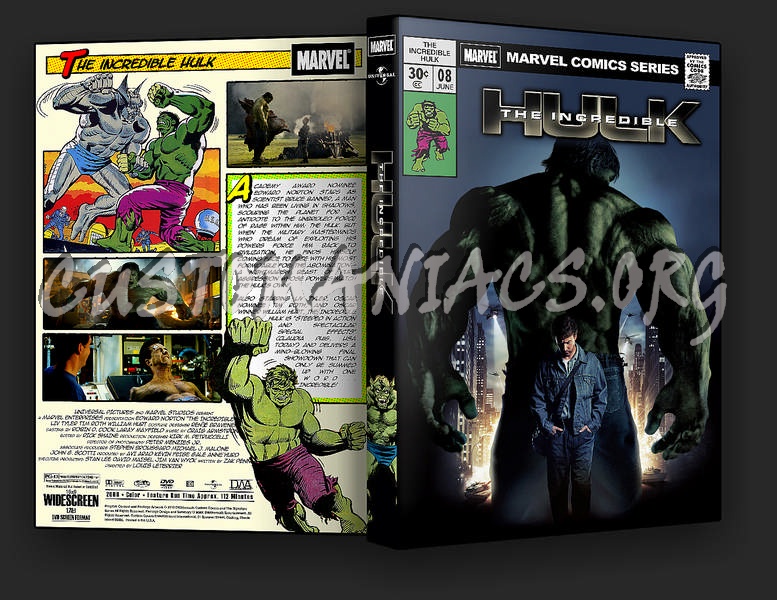 The Incredible Hulk dvd cover