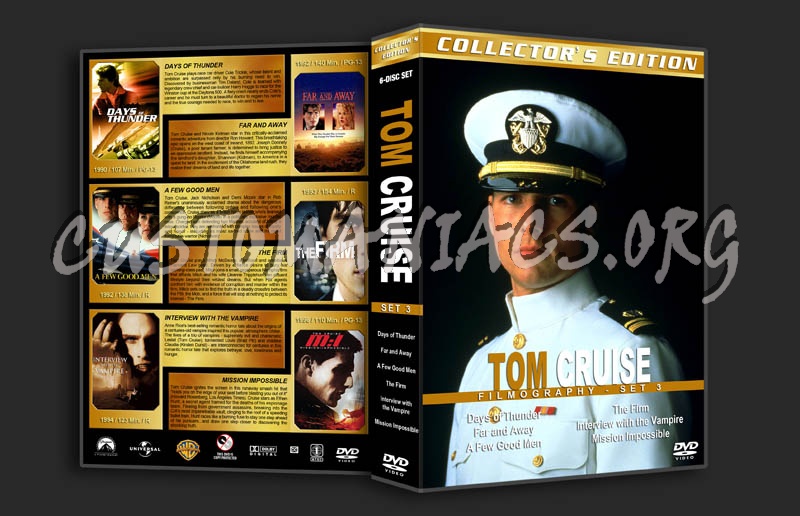 Tom Cruise Filmography - Set 3 dvd cover