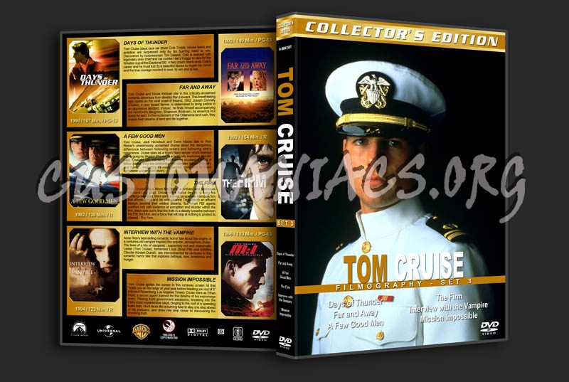Tom Cruise Filmography - Set 3 dvd cover