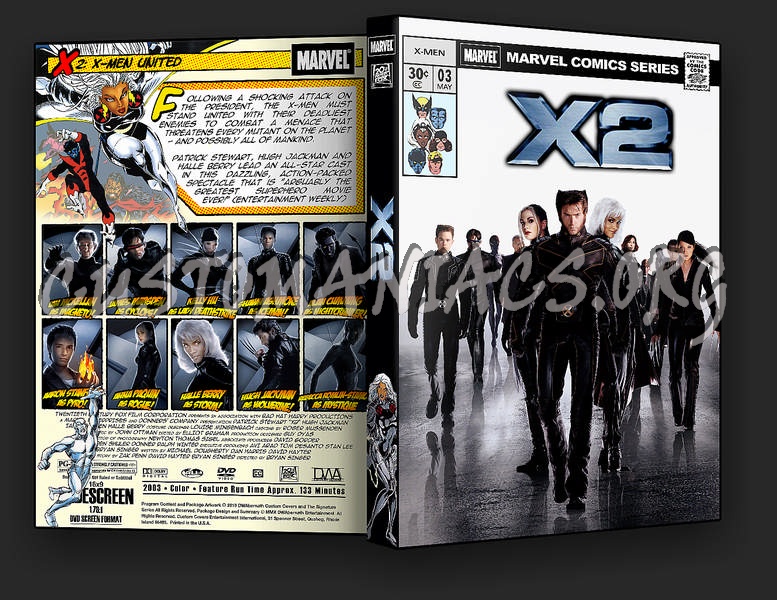 X2: X-Men United dvd cover