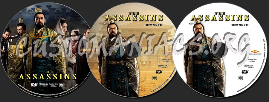 The Assassins dvd label