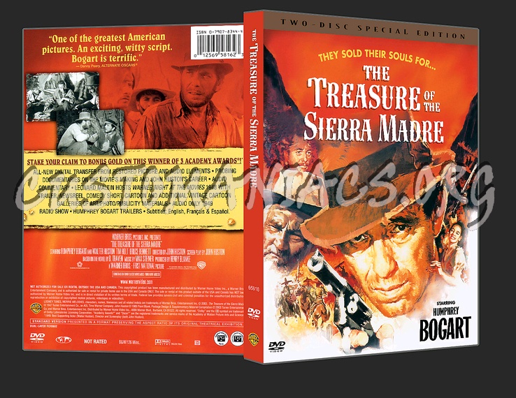 The Treasure Of The Sierra Madre dvd cover