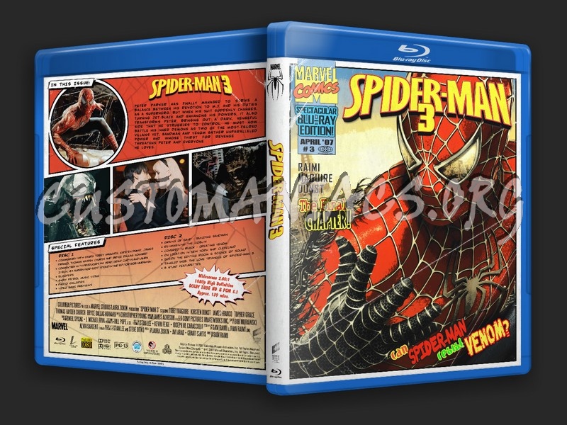 Spider-man 3 blu-ray cover