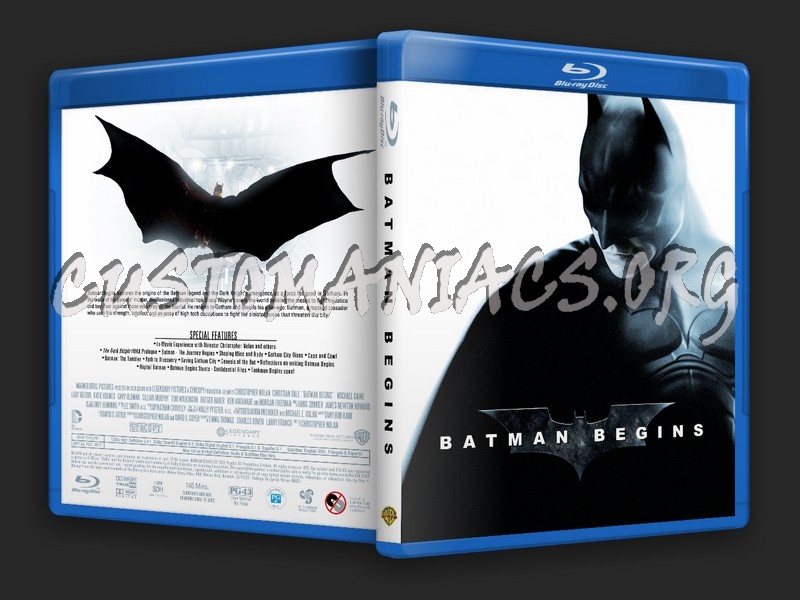 Batman Begins blu-ray cover
