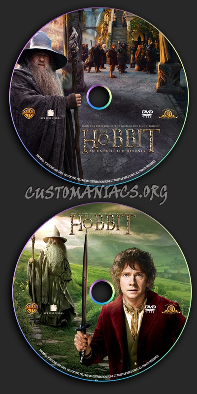 The Hobbit: An Unexpected Journey dvd label