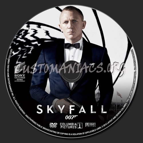 Skyfall dvd label