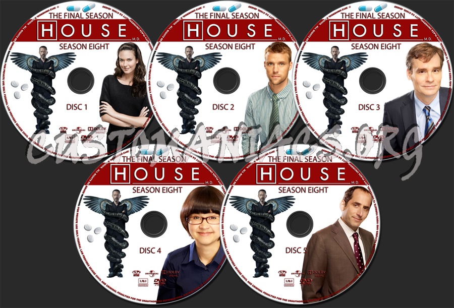 House Md Season 8 dvd label DVD Covers Labels by Customaniacs id 184796 free download highres dvd label