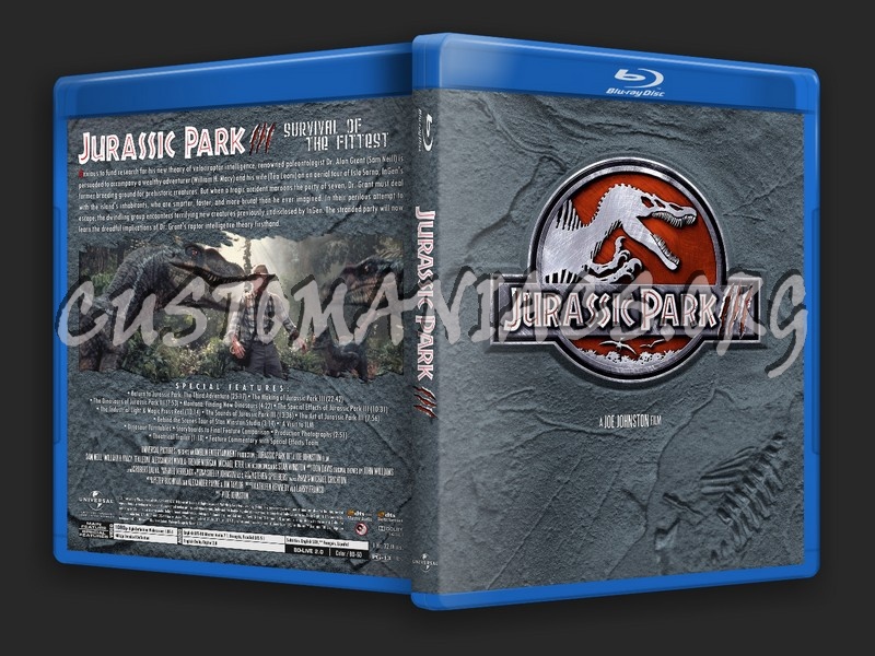 Jurassic Park III blu-ray cover