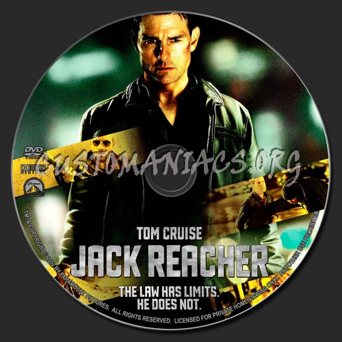 Jack Reacher dvd label