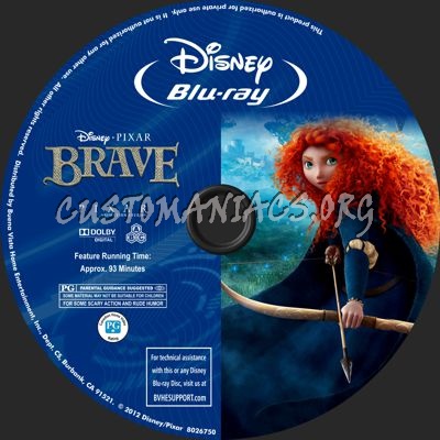 Brave blu-ray label