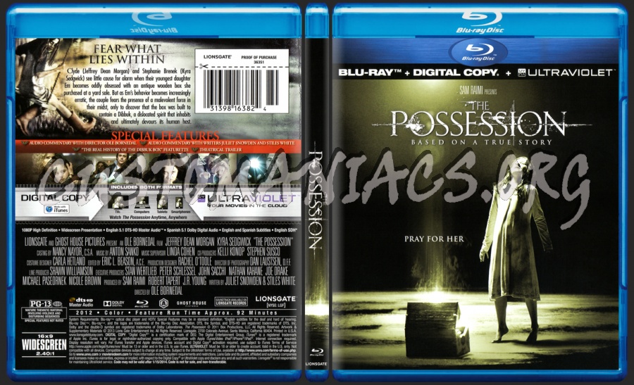 The Possession blu-ray cover