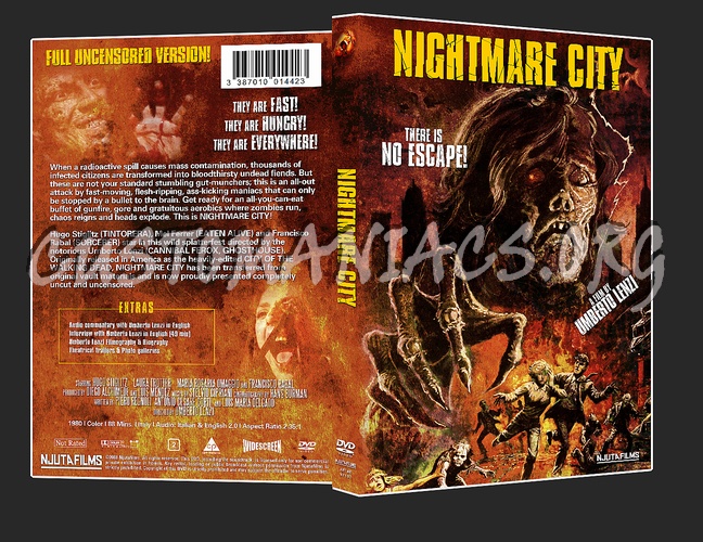 Nightmare City dvd cover