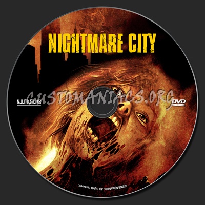 Nightmare City dvd label