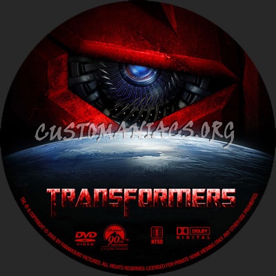 Transformers dvd label