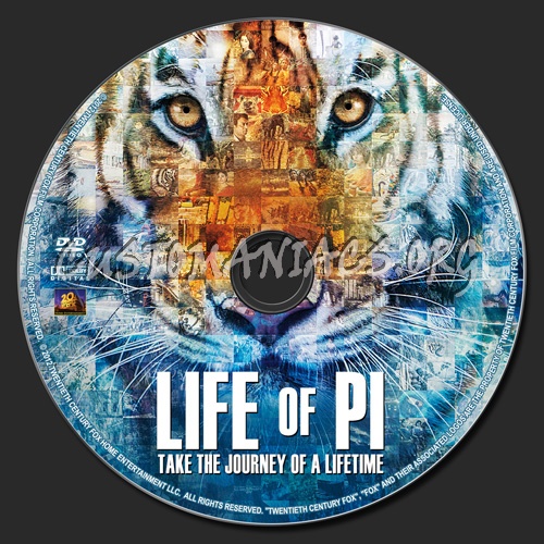 Life Of Pi dvd label