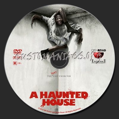 A Haunted House dvd label