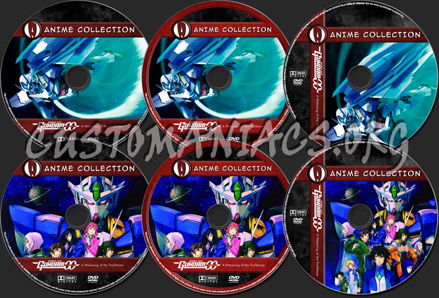 Anime Collection Mobile Suit Gundam 00 A Wakening of the Trailblazer dvd label