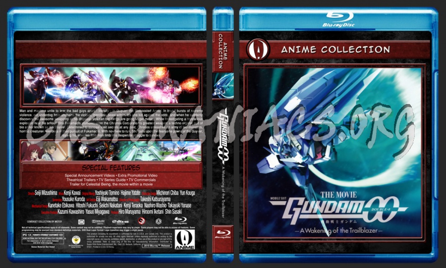 Anime Collection Mobile Suit Gundam 00 A Wakening of the Trailblazer blu-ray cover