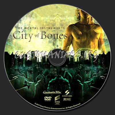 The Mortal Instruments: City Of Bones dvd label