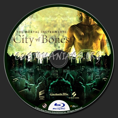 The Mortal Instruments: City Of Bones blu-ray label