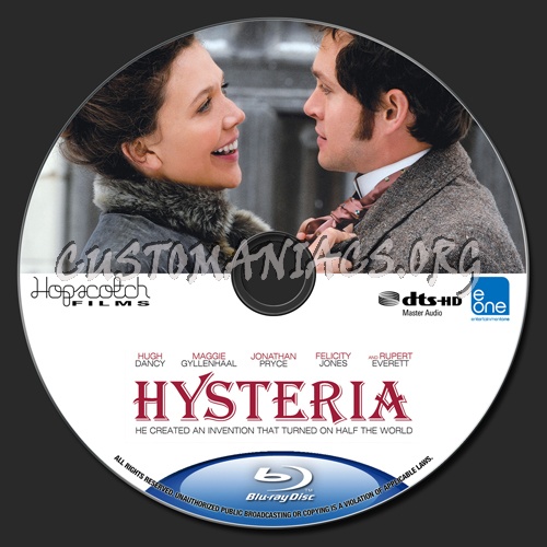 Hysteria blu-ray label