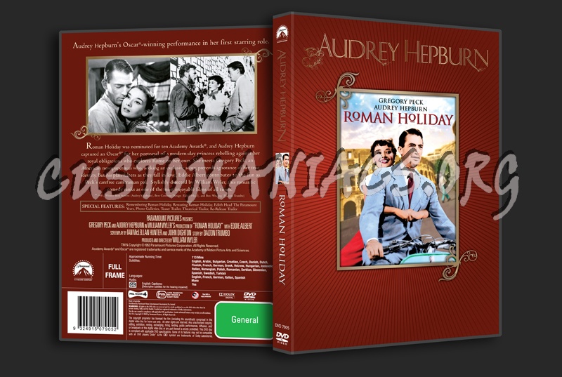 Roman Holiday dvd cover