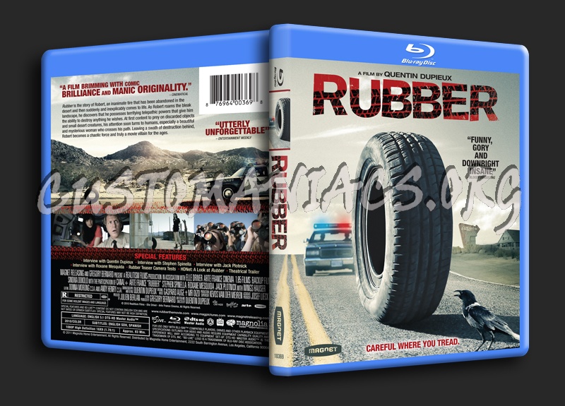 Rubber blu-ray cover