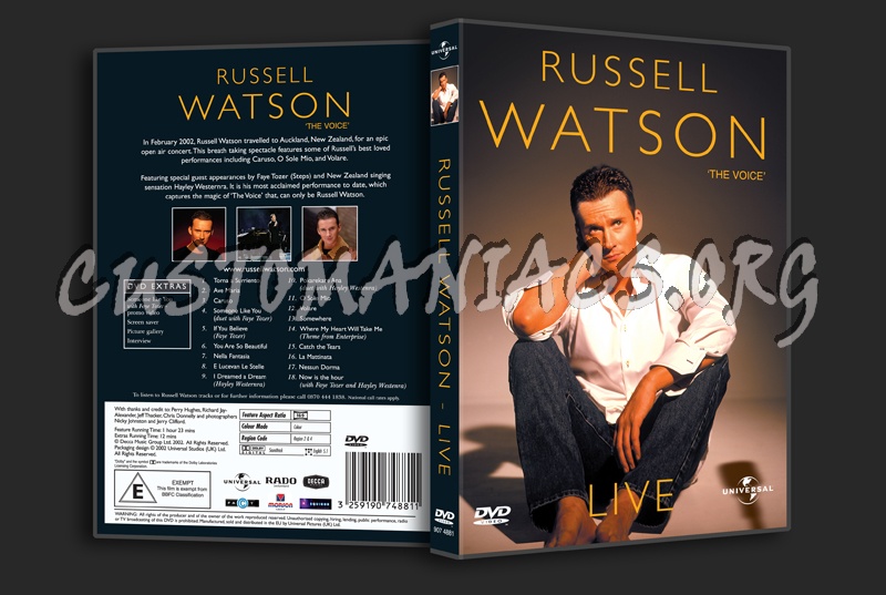 Russell Watson Live dvd cover