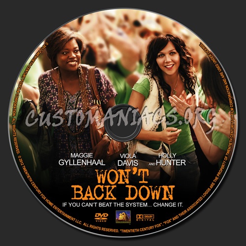 Won't Back Down dvd label