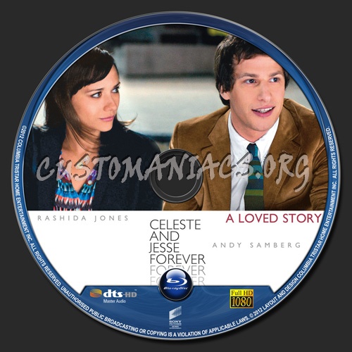 Celeste and Jesse Forever blu-ray label
