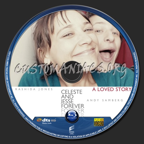 Celeste and Jesse Forever blu-ray label