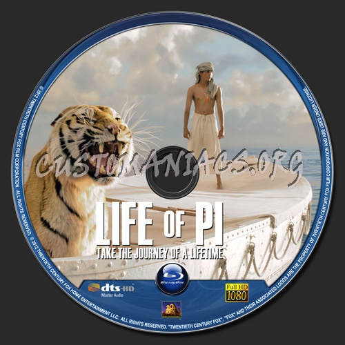 Life Of Pi blu-ray label