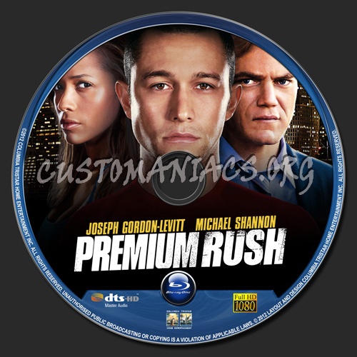 Premium Rush blu-ray label