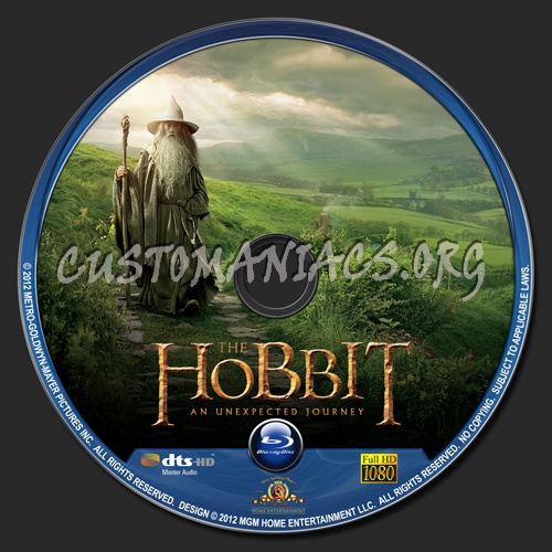 The Hobbit - An Unexpected Journey blu-ray label