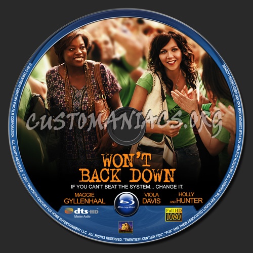 Won't Back Down blu-ray label