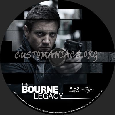 The Bourne Legacy blu-ray label