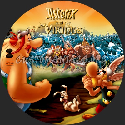 Asterix And The Vikings dvd label