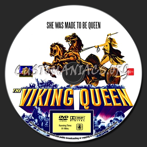 The Viking Queen dvd label