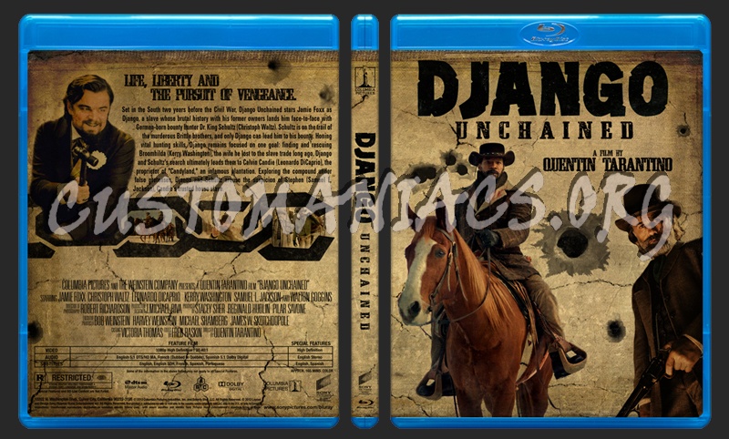 Django Unchained blu-ray cover