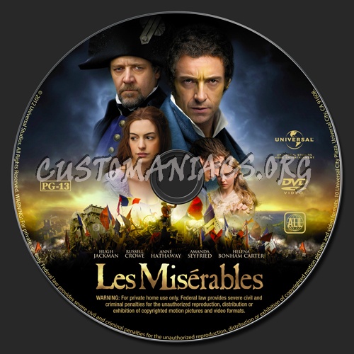 Les Misrables dvd label