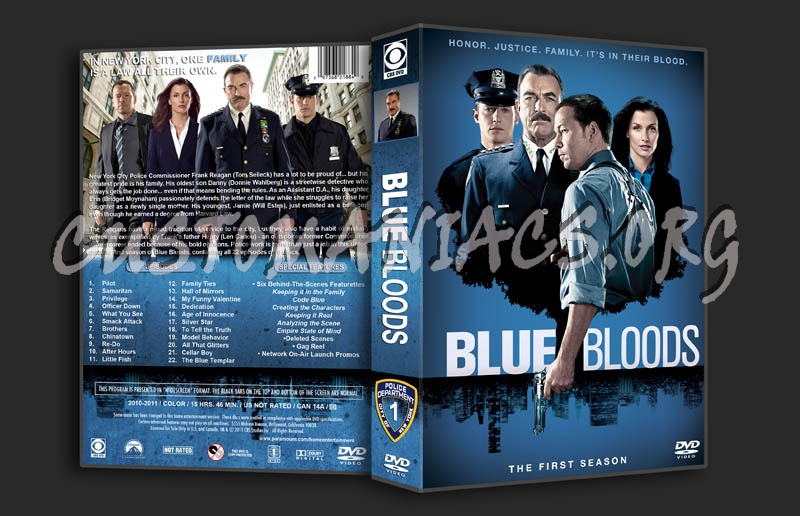 Blue Bloods - Season 1 dvd cover