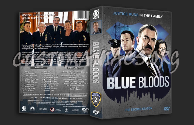 Blue Bloods - Season 2 dvd cover