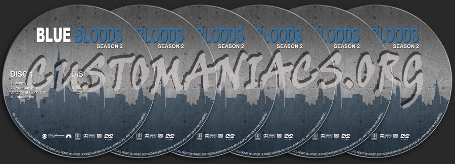 Blue Bloods - Season 2 dvd label