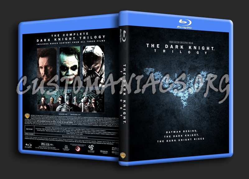 The Dark Knight Trilogy blu-ray cover