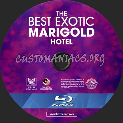The Best Exotic Marigold Hotel blu-ray label