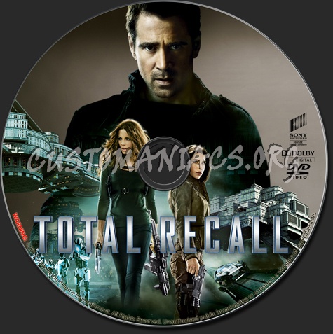 Total Recall (2012) dvd label